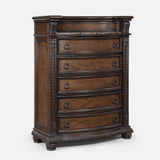 Stanley Coffee Brown Upholstered Sleigh Bedroom Set by Crown Mark at Eve Furniture