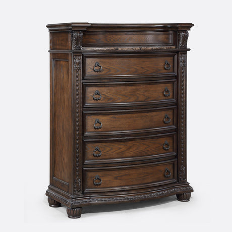 Stanley Coffee Brown Upholstered Sleigh Bedroom Set by Crown Mark at Eve Furniture