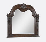 Stanley Coffee Brown Upholstered Sleigh Bedroom Set by Crown Mark at Eve Furniture