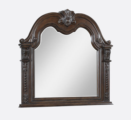 Stanley Coffee Brown Bedroom Mirror (Mirror Only) by Crown Mark at Eve Furniture