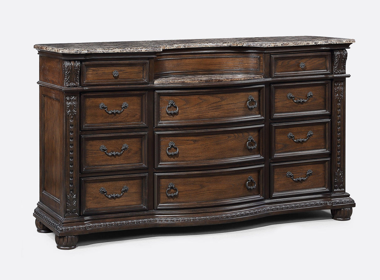 Stanley Coffee Brown Dresser by Crown Mark at Eve Furniture