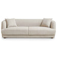 Stanmer Living Room Luxury Fabric Linen Couch in Cream by Ashcroft Furniture at Eve Furniture