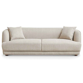 Stanmer Living Room Luxury Fabric Linen Couch in Cream by Ashcroft Furniture at Eve Furniture