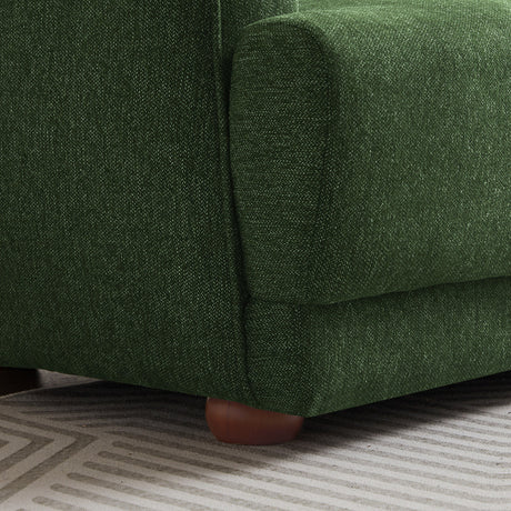 Stanmer Living Room Luxury Fabric Linen Couch in Green by Ashcroft Imports at Eve Furniture