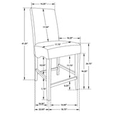 Stanton Black/Gray 5-Piece Dining Set by Coaster at Eve Furniture