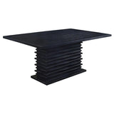 Stanton Black/Gray 5-Piece Rectangular Dining Set by Coaster at Eve Furniture