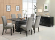 Stanton Black/Gray 7-Piece Rectangular Dining Set by Coaster at Eve Furniture