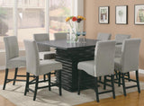 Stanton Gray/Black Upholstered Counter Height Chairs, Set of 2