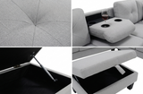 Star Light Grey RAF Sectional by New Era Innovations at Eve Furniture