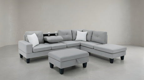 Star Light Grey RAF Sectional by New Era Innovations at Eve Furniture