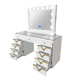 Star White Vanity Set by New Era Innovations at Eve Furniture