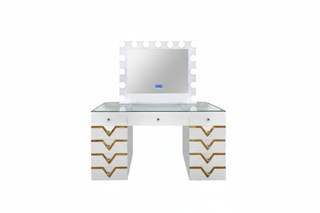 Star White Vanity Set by New Era Innovations at Eve Furniture