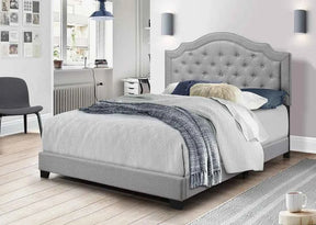 Starbed Gray Linen Full Bed by Happy Homes at Eve Furniture