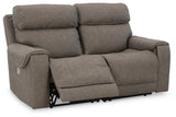 Starbot Fossil Power Reclining Sectional Loveseat by Ashley at Eve Furniture
