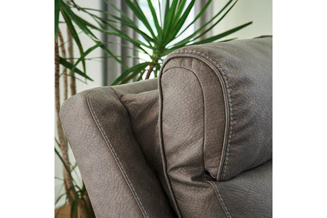 Starbot Fossil Power Reclining Sectional Loveseat by Ashley at Eve Furniture
