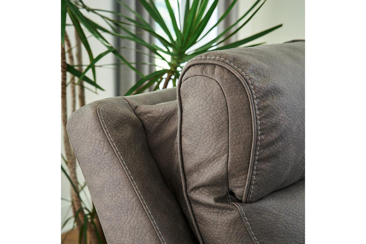 Starbot Fossil Power Reclining Sectional Loveseat by Ashley at Eve Furniture