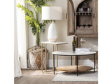 Stardust White/Gold C-Table by Crestview at Eve Furniture