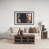 Stare Down by Chad Mackay a Hand Embelished Textured Framed Photo Art Print Matted under Glass by Mercana at Eve Furniture