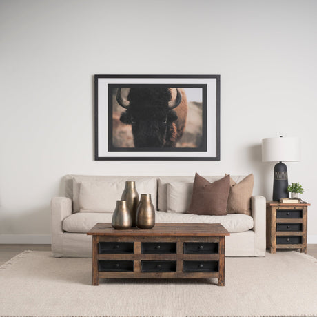Stare Down by Chad Mackay a Hand Embelished Textured Framed Photo Art Print Matted under Glass by Mercana at Eve Furniture