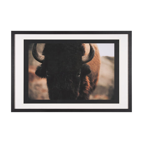 Stare Down by Chad Mackay a Hand Embelished Textured Framed Photo Art Print Matted under Glass by Mercana at Eve Furniture