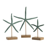 Starfish Blue/Brown Starfish Statue by Crestview at Eve Furniture