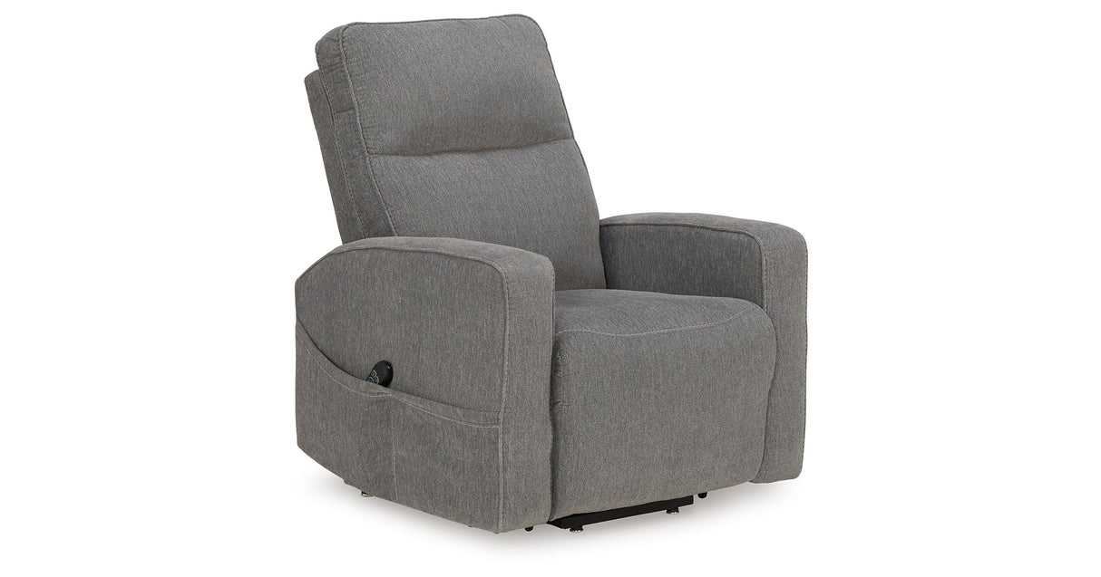 Starganza Gray Power Lift Recliner by ASHLEY FURNITURE at Eve Furniture