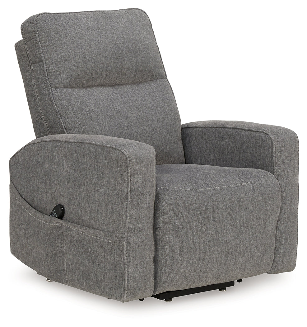 Starganza Gray Power Lift Recliner by ASHLEY FURNITURE at Eve Furniture