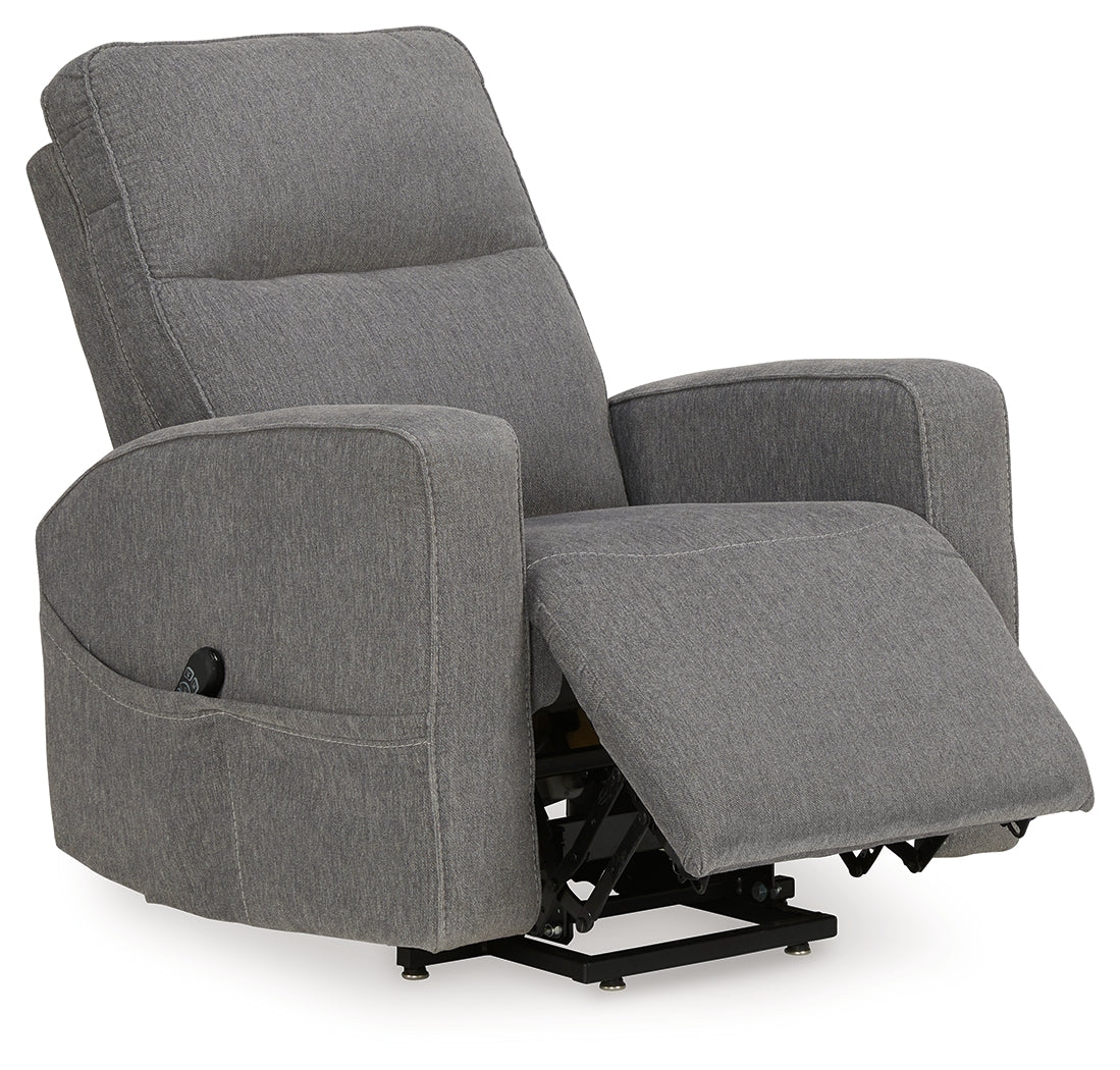 Starganza Gray Power Lift Recliner by ASHLEY FURNITURE at Eve Furniture