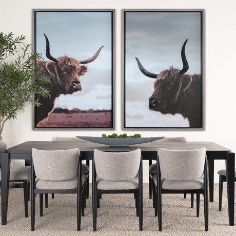 Stark Still-Gaze by Mercana Studio a Hand Embellished Textured Framed Photo Art Print Matted under G by Mercana at Eve Furniture