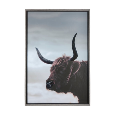 Stark Still-Gaze by Mercana Studio a Hand Embellished Textured Framed Photo Art Print Matted under G by Mercana at Eve Furniture