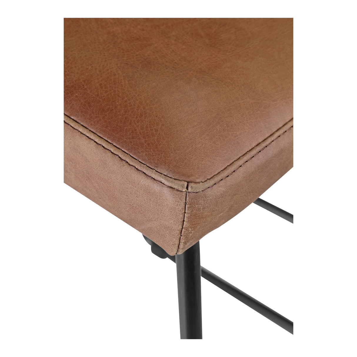 Starlet Brown Leather Counter Stool (Set of 2) by Moe's Home at Eve Furniture