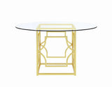 Starlight Brass Dining Table Base by Coaster at Eve Furniture