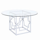 Starlight Chrome Dining Table Base by Coaster at Eve Furniture