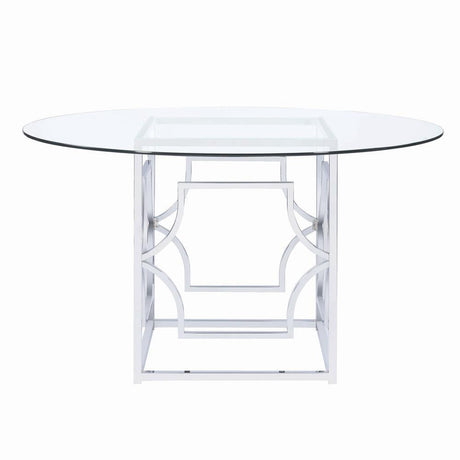Starlight Chrome Dining Table Base by Coaster at Eve Furniture