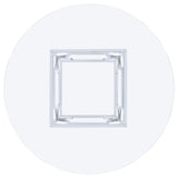 Starlight Clear and Chrome Round Glass Top Dining Table by Coaster at Eve Furniture