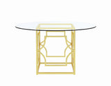 Starlight Brass Dining Table Base