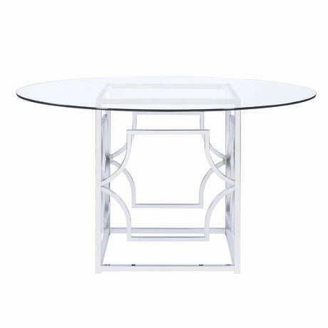 Starlight Chrome Dining Table Base