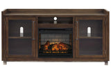 Starmore Brown 70" TV Stand with Electric Fireplace by Ashley at Eve Furniture