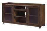 Starmore Brown 70" TV Stand with Electric Fireplace by Ashley at Eve Furniture