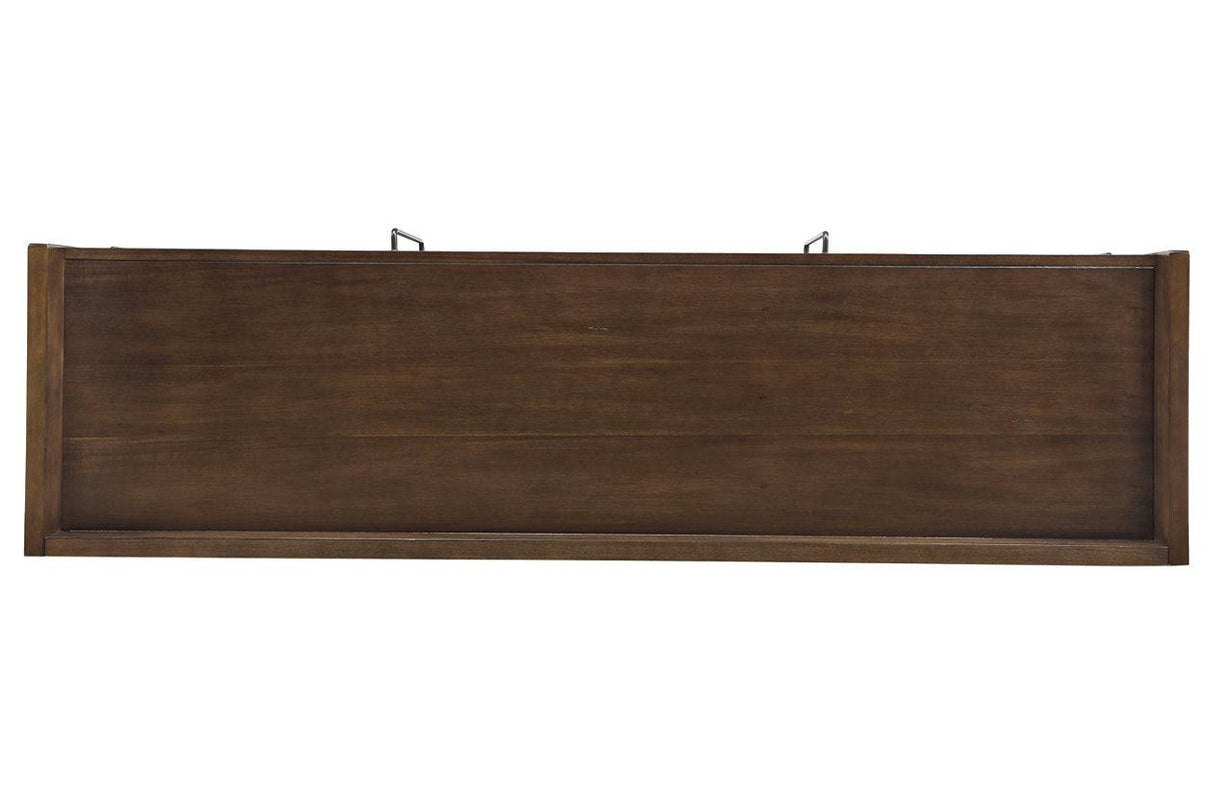 Starmore Brown 70" TV Stand with Electric Fireplace by Ashley at Eve Furniture