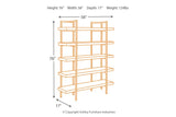 Starmore Brown 76" Bookcase by Ashley at Eve Furniture