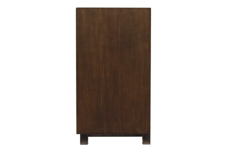 Starmore Brown 70" TV Stand with Electric Fireplace by Ashley at Eve Furniture