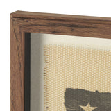Stars & Stripes by Mercana Studio Hand Embelished Textured Framed Artwork Matted under Glass by Mercana at Eve Furniture