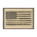Stars & Stripes by Mercana Studio Hand Embelished Textured Framed Artwork Matted under Glass by Mercana at Eve Furniture