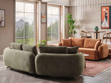 Stationary Green 4 Seater Sofa by Furnia at Eve Furniture