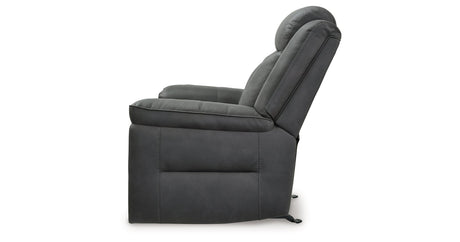 Status Check Shadow Recliner by Ashley at Eve Furniture