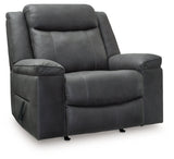 Status Check Shadow Recliner by Ashley at Eve Furniture