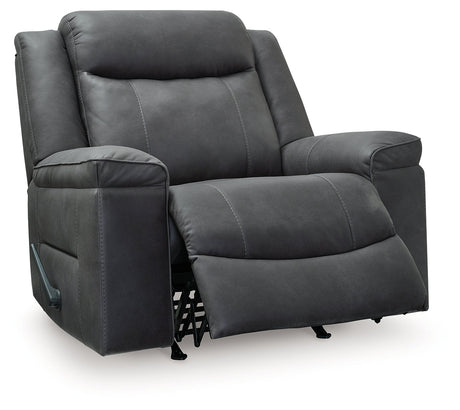 Status Check Shadow Recliner by Ashley at Eve Furniture