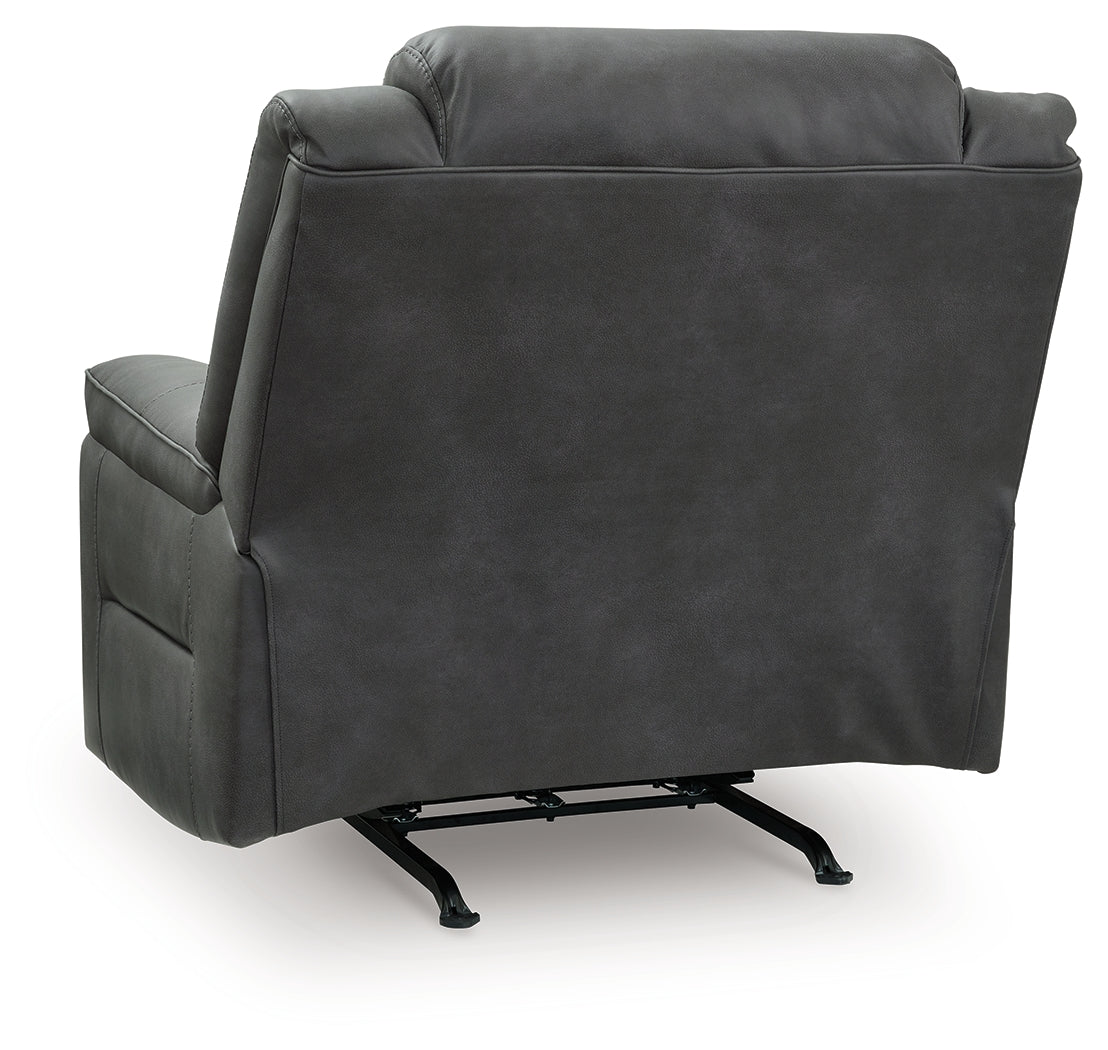 Status Check Shadow Recliner by Ashley at Eve Furniture