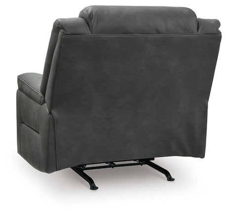 Status Check Shadow Recliner by Ashley at Eve Furniture